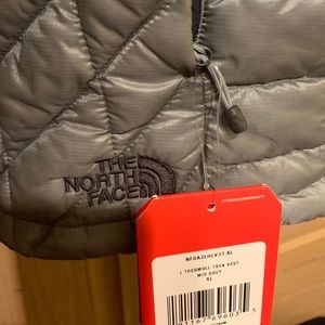 The North Face gray thermoball vest